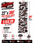 The Fastest DTF 22in x 360in Gang Sheet product image