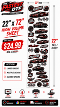 The Fastest DTF 22in x 72in Gang Sheet product image